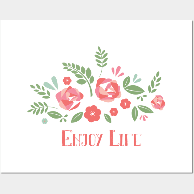 Enjoy Life Wall Art by galistodesigns